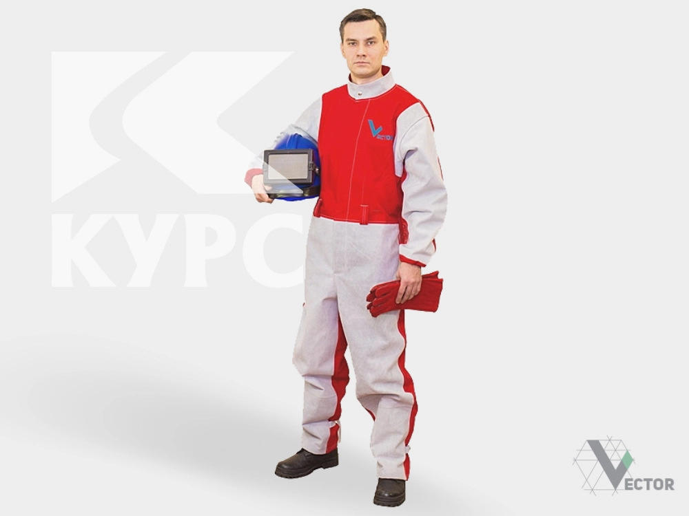 Комбинезон пескоструйщика «Вектор Проф» с перчатками PST Курс рост 176, р-р 48-50, 52-54, 56-58